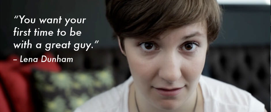 Lena Dunham's first time